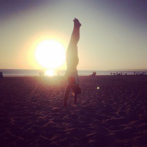 Sunset handstand session